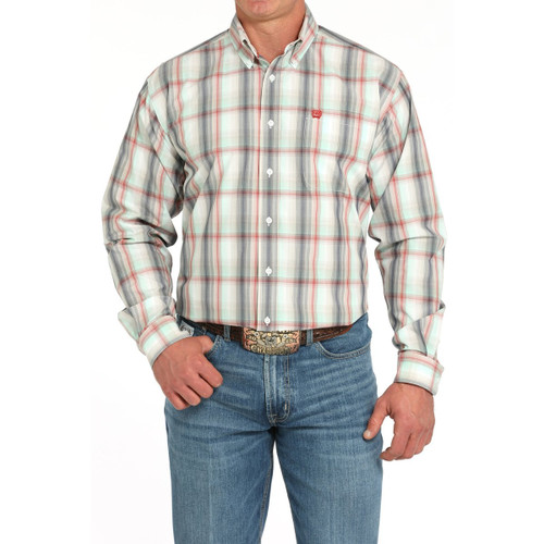 Men's Cinch Classic Multi Plaid LS Shirt FRONT