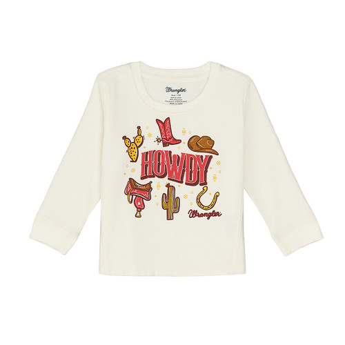 Baby Wrangler Howdy Crew Sweatshirt FRONT