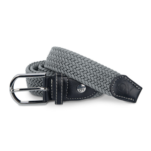 Ovation Braided Stretch Belt GREY