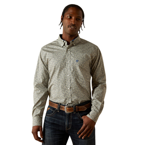 Men's Ariat WF Cade Fitted LS Shirt FRONT