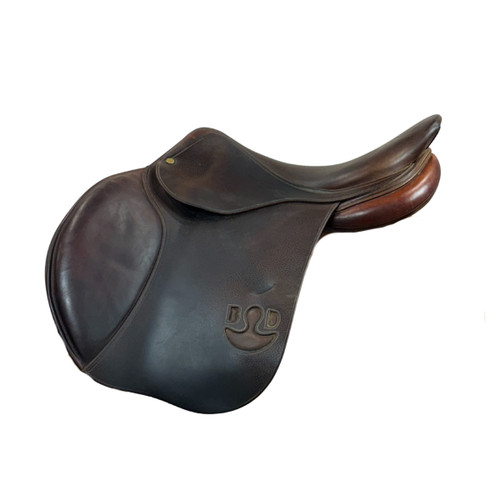 Used Bruno Delgrange Close Contact Jump Saddle left side