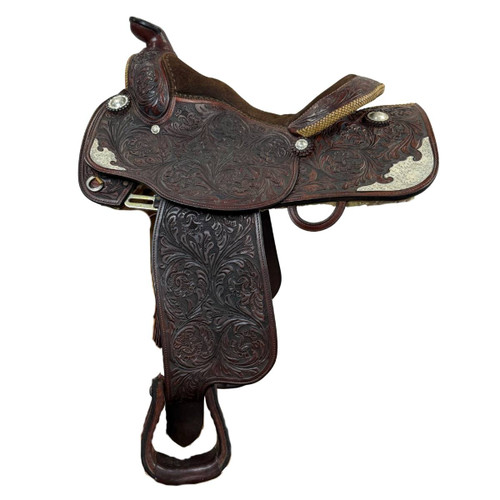 Used Billy Royal Western Equitation Saddle left side