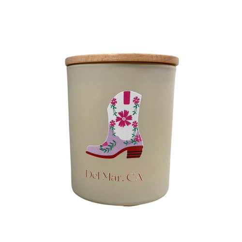ROAM Western Boot Del Mar Mini Candle PLUM CASHMERE