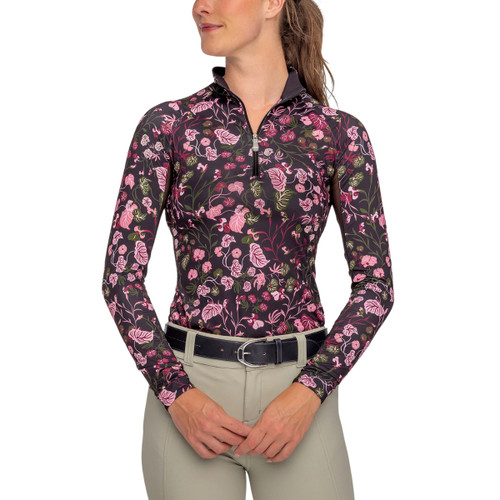 Kastel Denmark Begonia 1/4 Zip LS Shirt FRONT