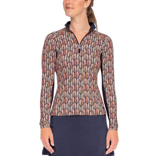 Kastel Denmark Deco Plumes 1/4 Zip LS FRONT