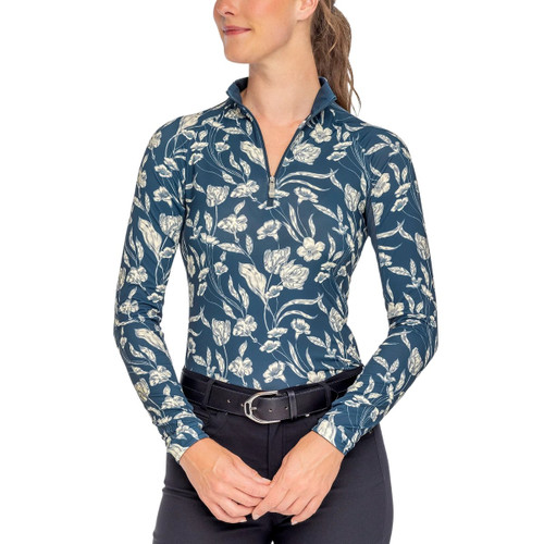 Kastel Denmark French Tulip 1/4 Zip LS Shirt FRONT