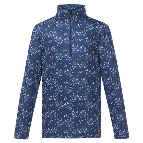 Kids Kerrits In the Zone Coolcore LS Shirt LAPIS