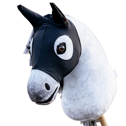 LeMieux Toy Hobby Horse Stay Calm Mask IN USE