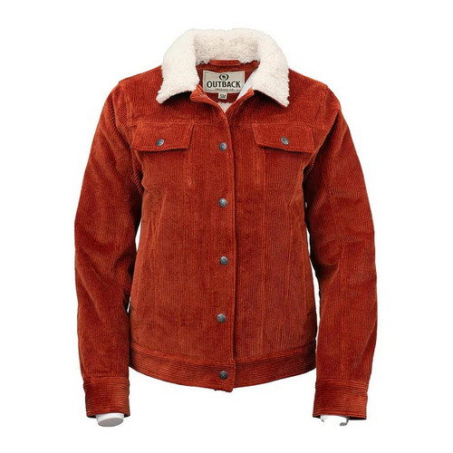 Outback Georgia Corduroy Jacket RUST FRONT