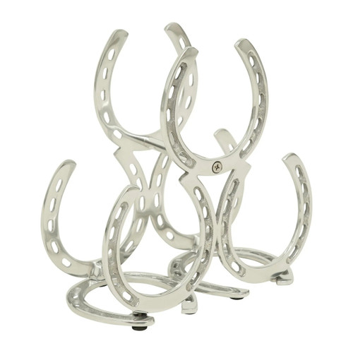 Huntley Horseshoe 3-Bottle Wine Rack