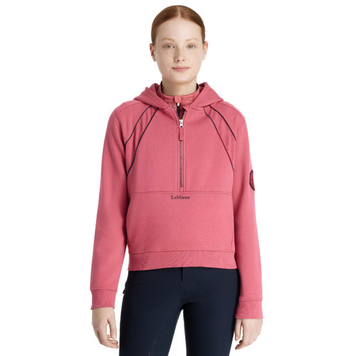 LeMieux Young Rider Hettie 1/2 Zip Hoodie CRANBERRY