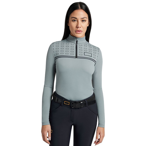 Rider's Gene Jersey Fleece 1/4 Zip LS Shirt LAVA SMOKE FRONT