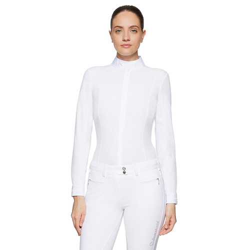 Samshield Aline LS Show Shirt WHITE FRONT