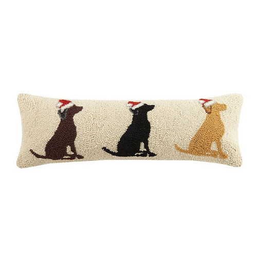 Christmas Dog Pillow SANTA LABS