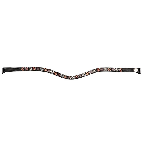 Kavalkade Burgundy Browband BLACK FULL