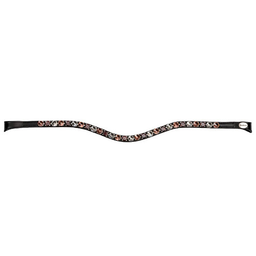 Kavalkade Burgundy Browband BLACK FULL