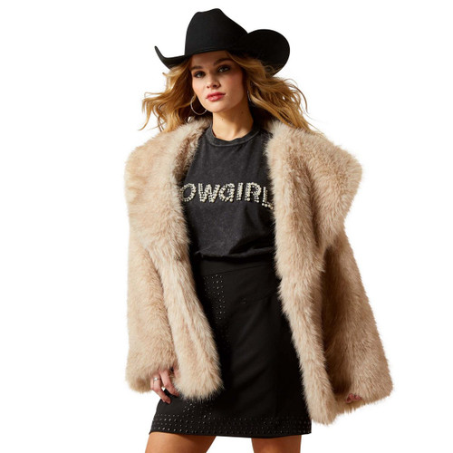Ariat Faux Fur Coat FRONT