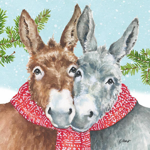 Dana & Don Donkeys Holiday Paper Napkins