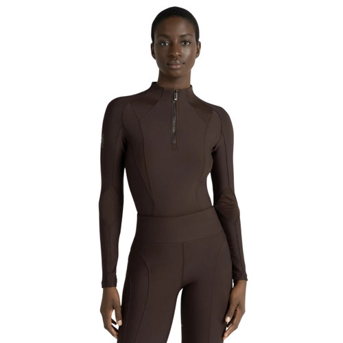 Maximilian Frame Long Sleeve Base Layer  CHOCOLATE FRONT