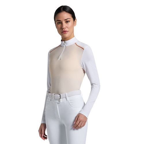 Rider's Gene Jersey Mesh Sleeve Competition Shirt SANDSHELL FRONT