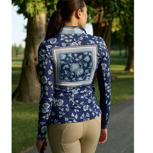 70 Degrees Ginger Jar Sun Shirt BRIGHT NAVY BACK