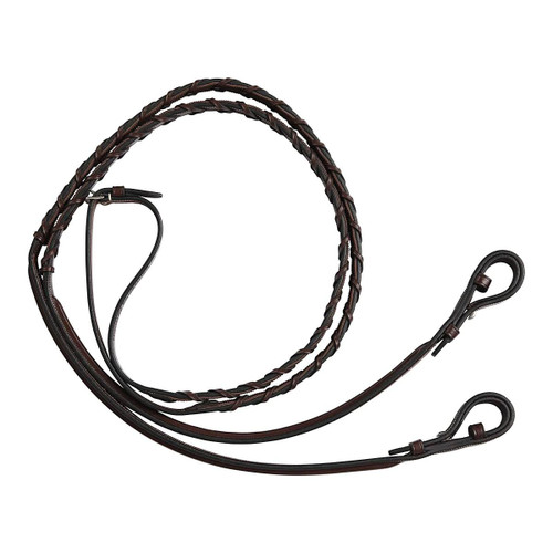 Huntley Fancy Stitch SR Rubber Lined Laced Reins