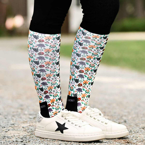 Dreamers & Schemers Boot Socks DECK THE PAWS