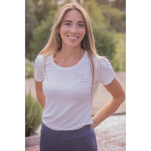 Pénélope Techty Honey SS T-Shirt OFF WHITE FRONT ANGLE