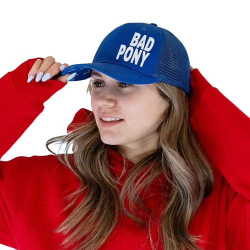 Dreamers & Schemers All-Around Trucker Hat BAD PONY FRONT