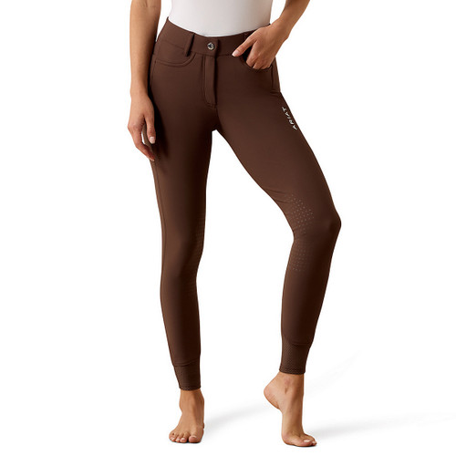 Ariat Tri Factor NT Knee Patch Breeches BROWN FRONT