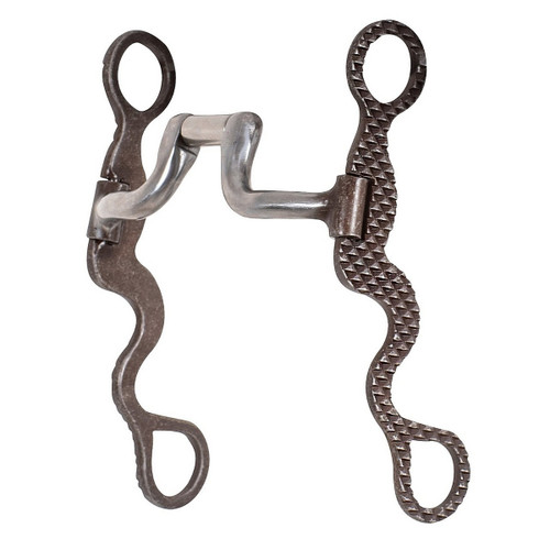 Classic Equine Rasp Square Hinge Cavalry Bit