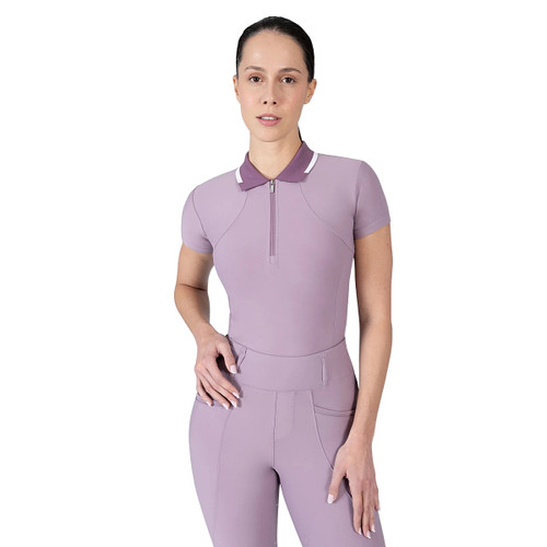 Maximilian Concept Short Sleeve Polo Shirt ORCHID FRONT