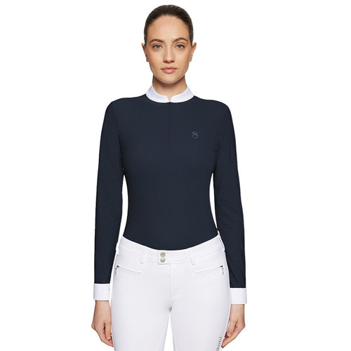 Samshield Louison Air LS Show Shirt NAVY FRONT