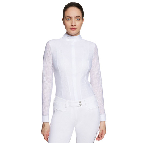 Samshield Marina LS Show Shirt WHITE FRONT