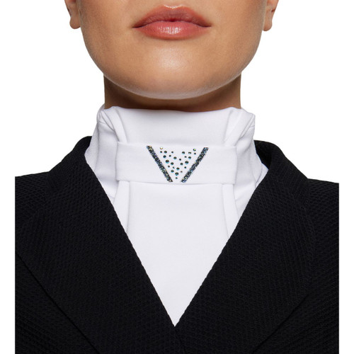 Samshield Crystal Fabric Stock Tie Ocean Depth