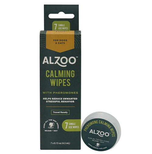 Alzoo Calming Wipes for Cats & Dogs