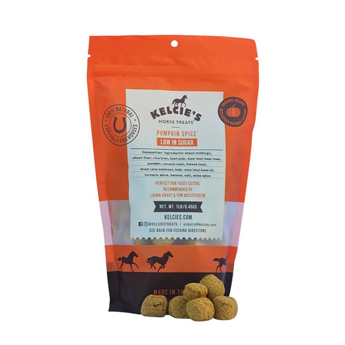 Kelcie's Pumpkin Spice Horse Treats 1 LB BAG FRONT