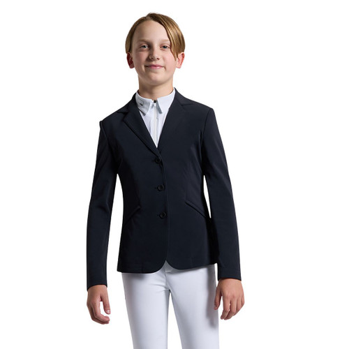Kids Rider's Gene Unisex Competition Jacket NAVY FRONT BOY