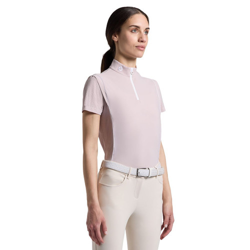 Cavalleria Toscana Jacquard Jersey SS Show Shirt | Violet Ice