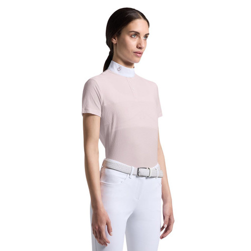 Cavalleria Toscana Jacquard Jersey SS Show Shirt | Violet Ice