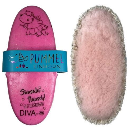 HAAS Pummel Einhorn Diva Brush TOP AND BOTTOM