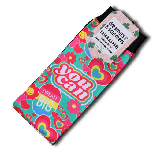 Dreamers & Schemers Boot Socks AFFIRMATIONS