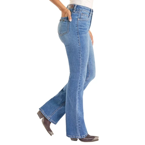 Rock & Roll Denim Metal Bit HR Bootcut Jeans SIDE