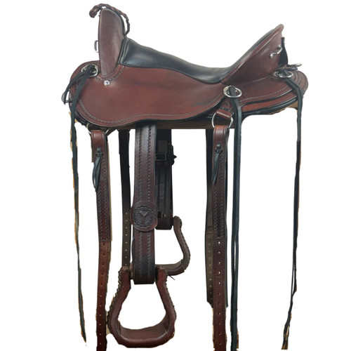 Used Circle Y Julie Goodnight Cascade Endurance Saddle left side