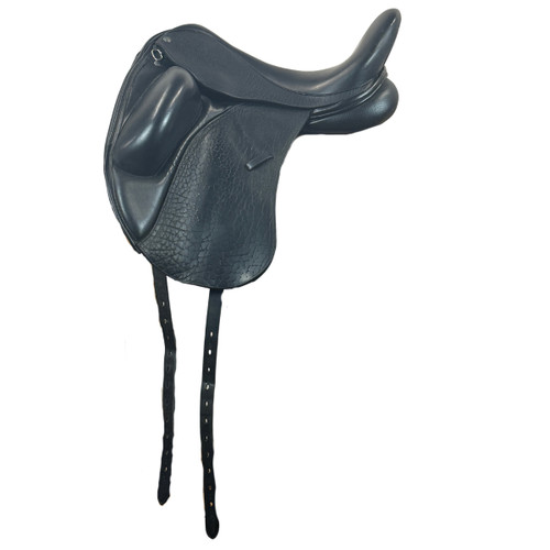Used Custom Saddlery Wolfgang Dressage Saddle left side