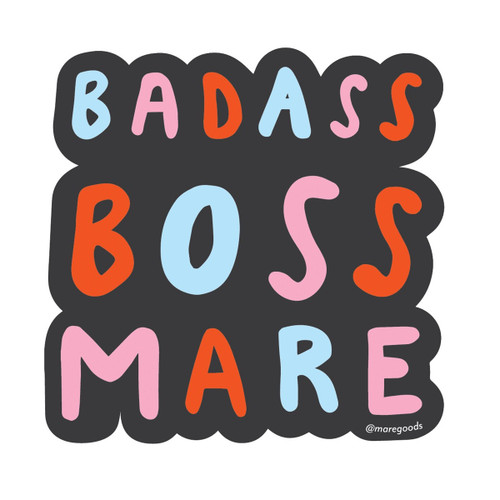 Mare Modern Goods Badass Boss Mare Sticker