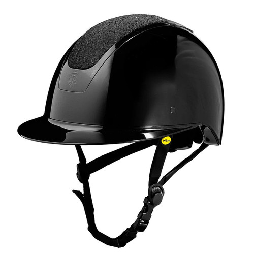 Glossy Equinavia Crown MIPS Helmet BLACK/BLACK DIAMOND CRYSTAL