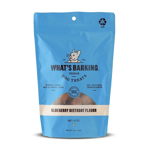 What's Barking Soft Bites BLUEBERRY FRONT