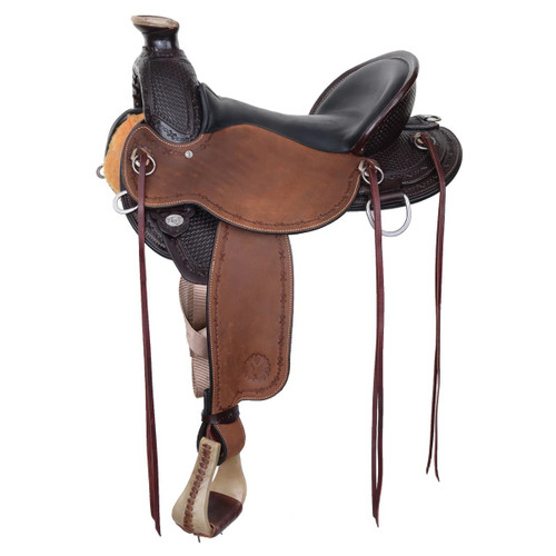 Circle Y Oakwood Flex2 A Fork Saddle 1137 SIDE