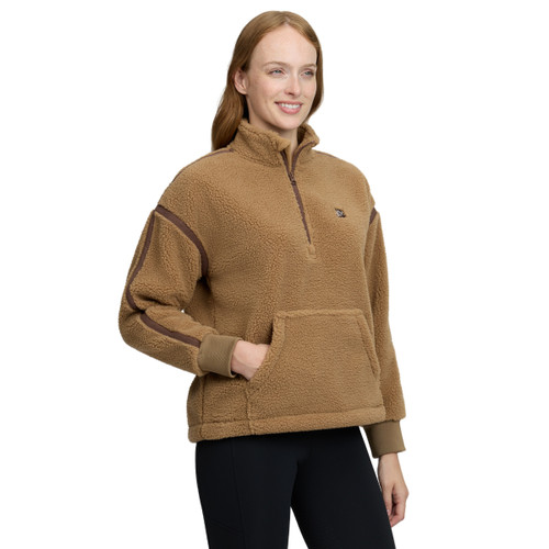 LeMieux Teddy Fleece 1/4 Zip Camel FRONT